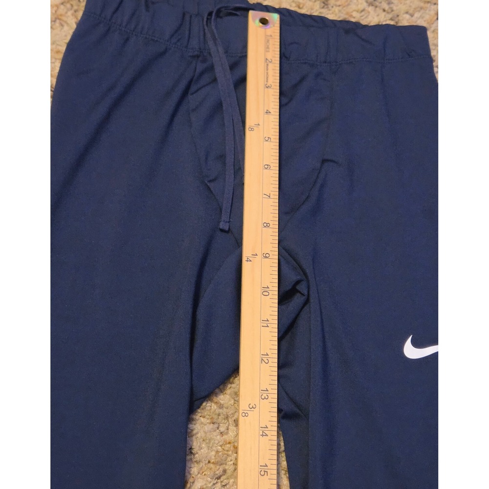 Nike Dri-Fit Running Tights Pants Mens Size Medium Blue Zip Legs - Picture 5 of 11